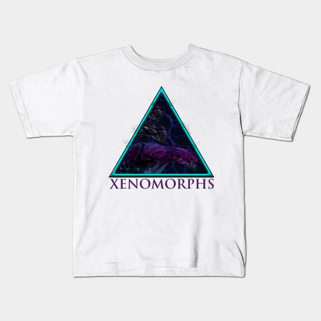 XENOMORPHS Kids T-Shirt by theanomalius_merch